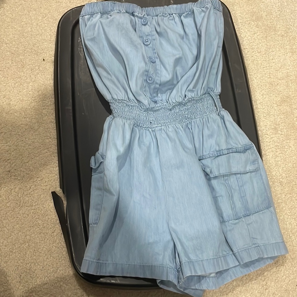 LOVE Denim-Looking Romper